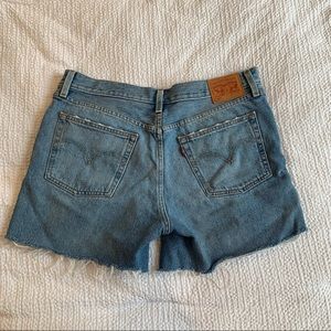 Levi’s high waisted denim shorts